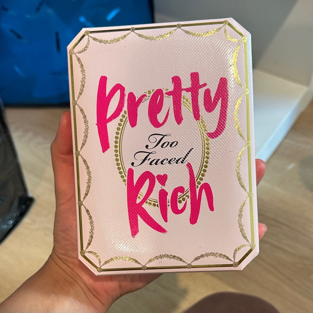 Too Faced Pretty Rich Palette with Pink and Gold Accents